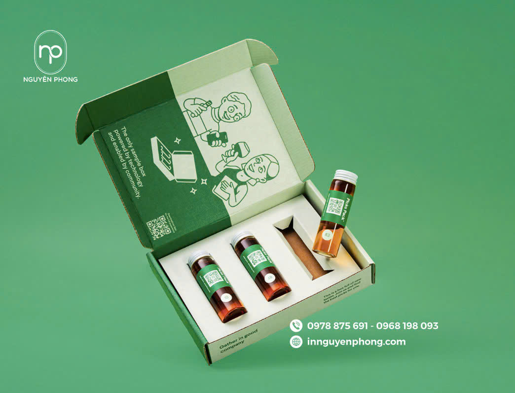 Mẫu hộp giấy đựng mỹ phẩm dạng nắp cài